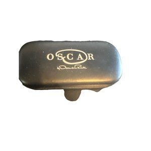 Oscar de la Renta Black Glass Case 3”x6.25” with cleaning cloth‎